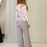 Zip Pleat Pants (Gray)