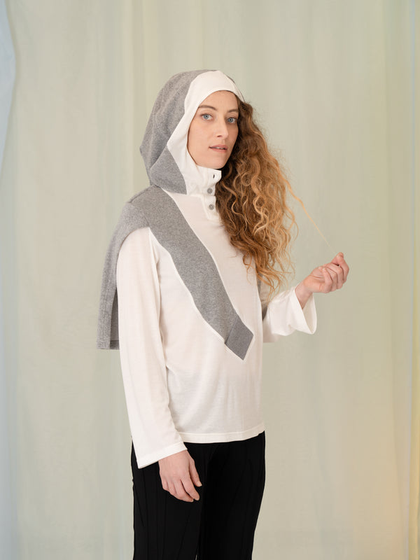Sweater On Shoulder Shirt