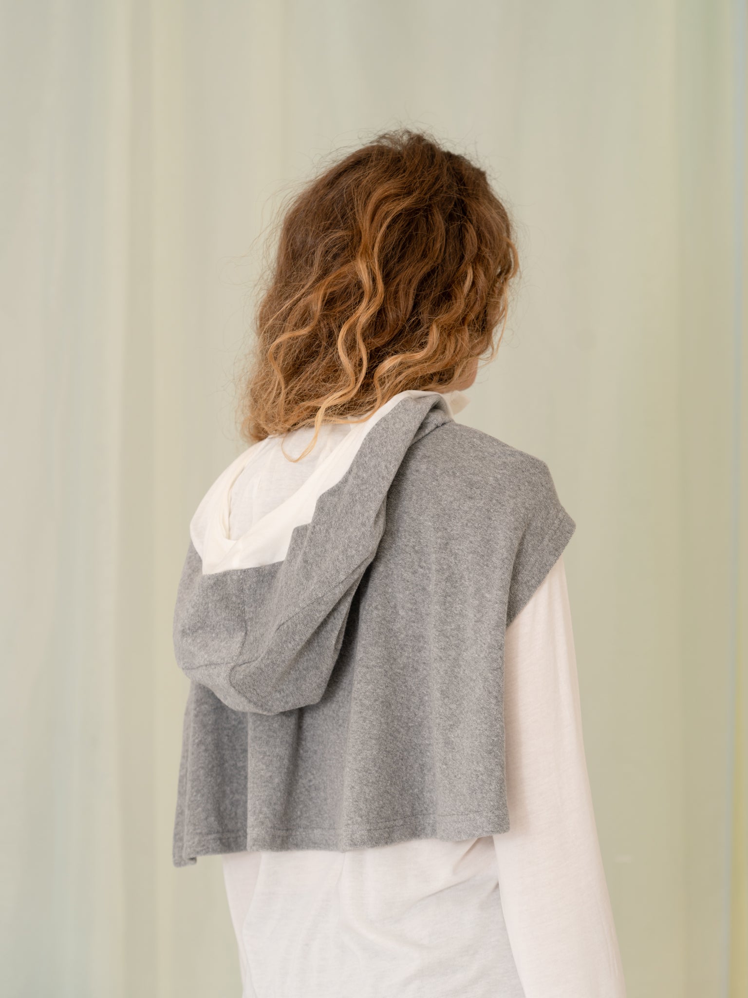 Sweater On Shoulder Shirt