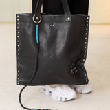 Le LaRue Leather Tote Bag (Black)