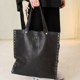 Le LaRue Leather Tote Bag (Black)