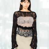 Low Knit Stripe Jumper (Black)