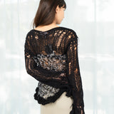 Low Knit Stripe Jumper (Black)