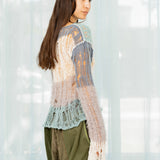 Low Knit Stripe Jumper (Blue)