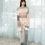 Low Knit Stripe Jumper (Blue)