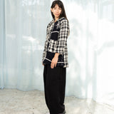 Black Check Coat