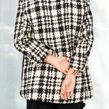 Black Check Coat