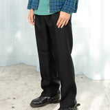 Midtown Pleated Easy Pants (Black)