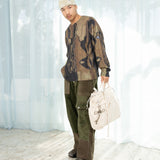 Marble Mohair Crewneck (Brown/Multi)