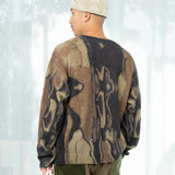 Marble Mohair Crewneck (Brown/Multi)