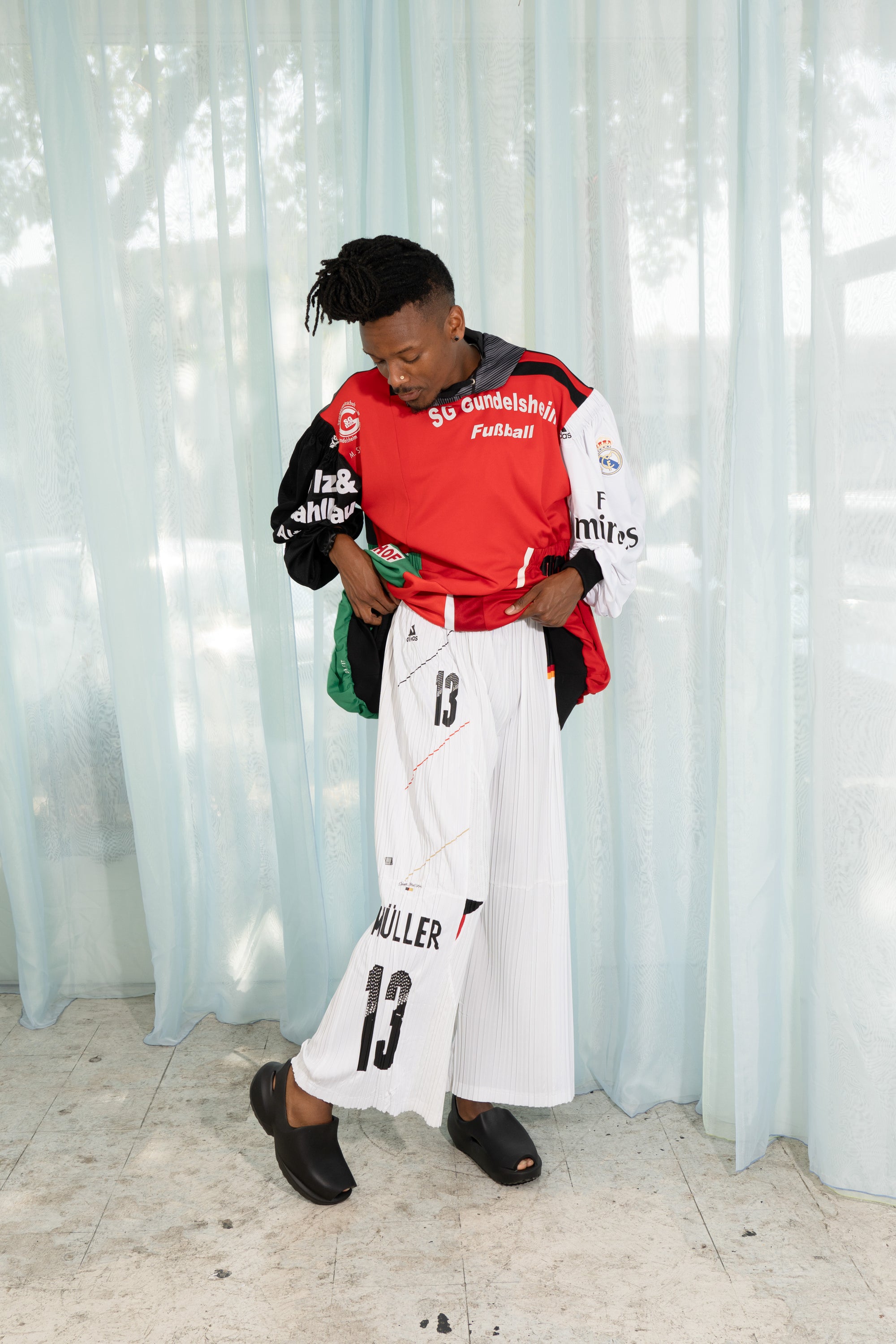 Futebol Pleated Trousers (White)