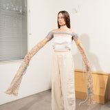 Extra Long Mohair Sleeves with Kilt Pins