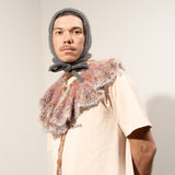 Ruffled Tie Front Collar