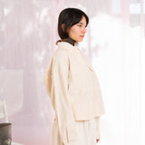 Crochet Double Short Jacket (Cream)
