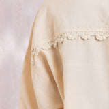 Crochet Double Short Jacket (Cream)