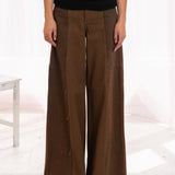 Cangaço Upcycled Denim Trousers (Brown)