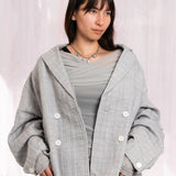 Kantha Over Jacket (Light Grey)