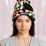 31 Crochet Granny Beanie (Green/Yellow)