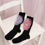 Bad Dream Crochet Socks (Purple)