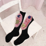 Bad Dream Crochet Socks (Pink)