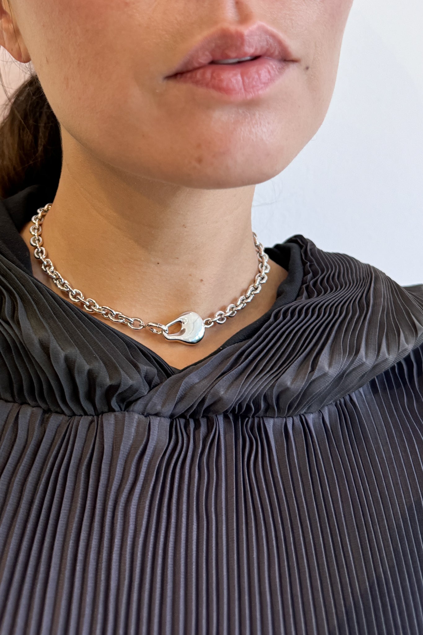 Fluid Form Chunky Necklace