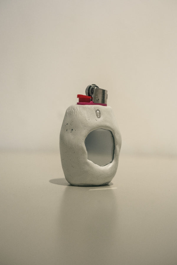 Mini Clay Lighter Case 020 (White Mirror)