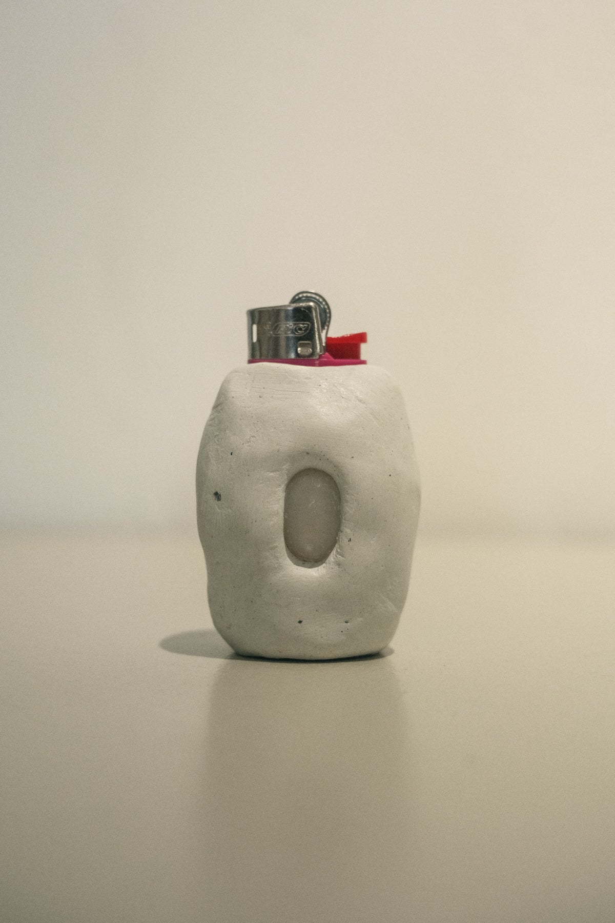 Mini Clay Lighter Case 020 (White Mirror)