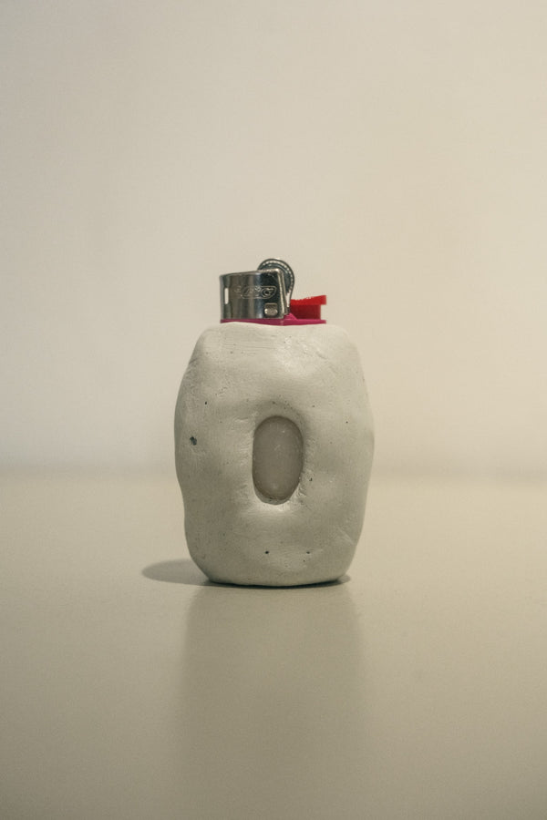 Mini Clay Lighter Case 020 (White Mirror)