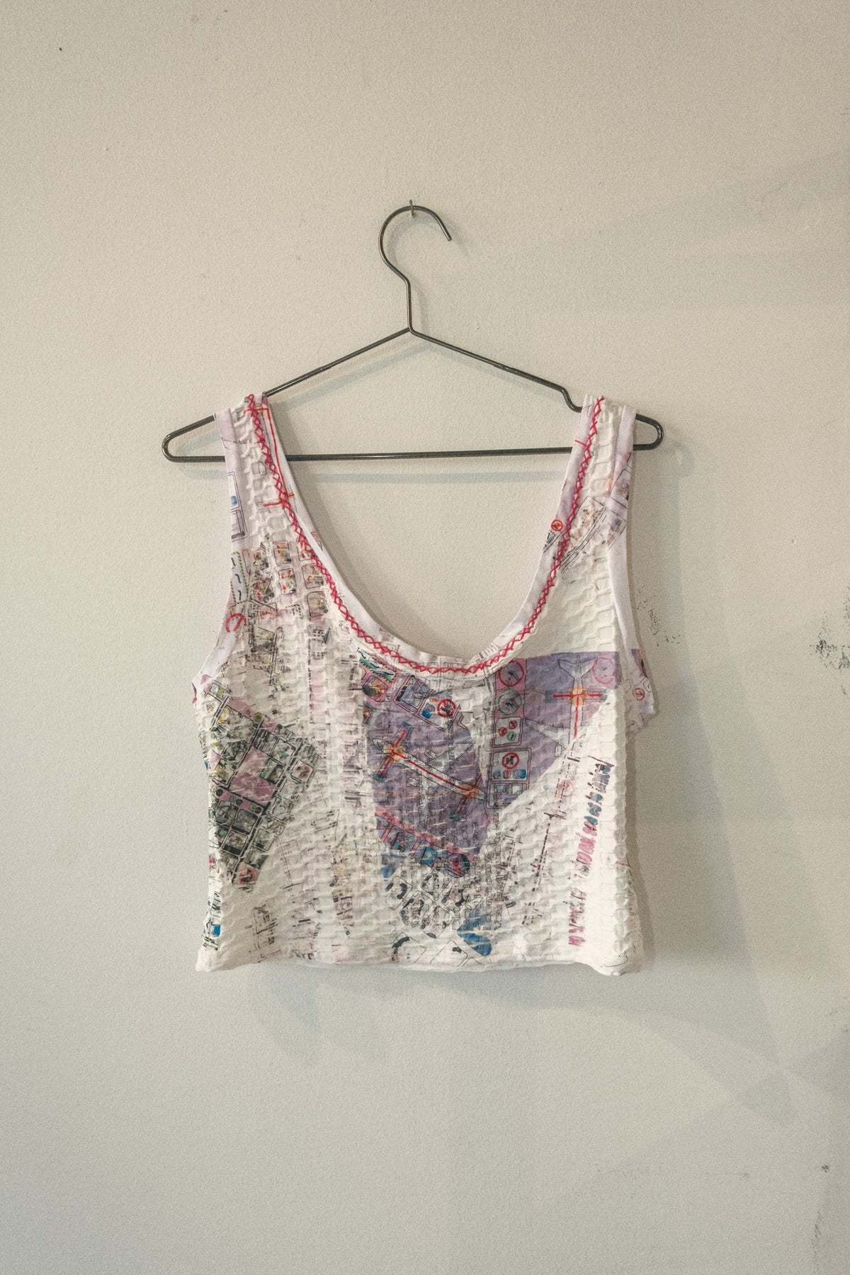 Waffle Knit Muscle Tank (Jets)