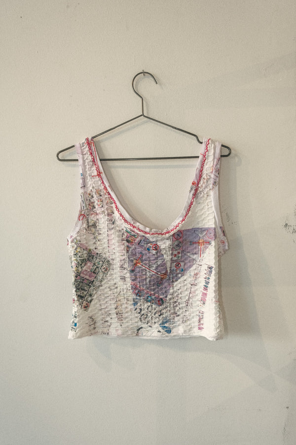 Waffle Knit Muscle Tank (Jets)
