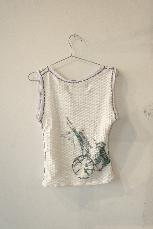 Waffle Knit Sleeveless Top (Target)