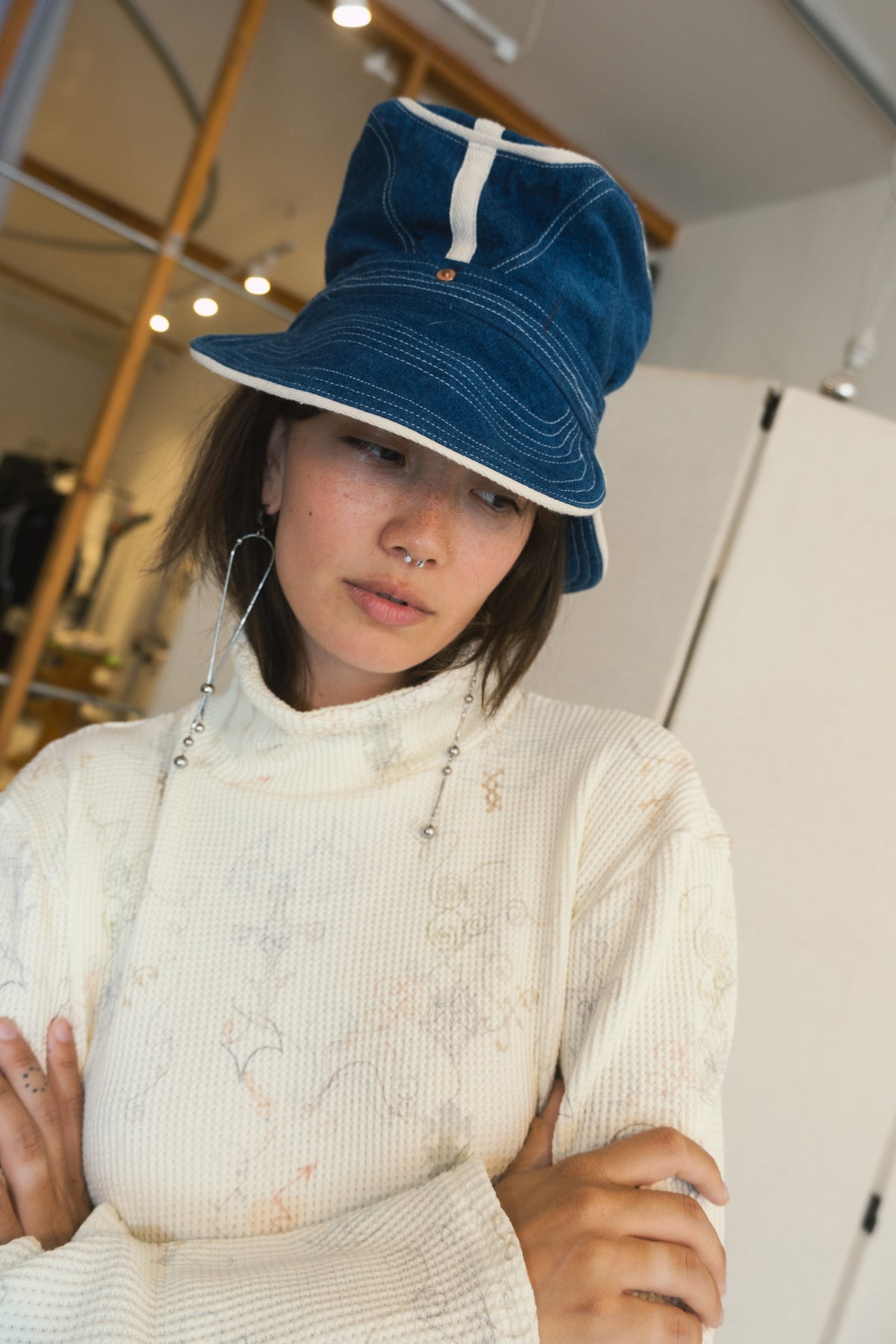 Bucket of Peace Denim Cap