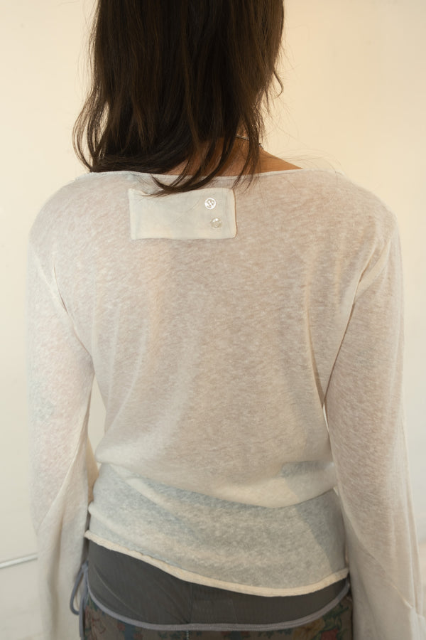 Draped Cotton Top
