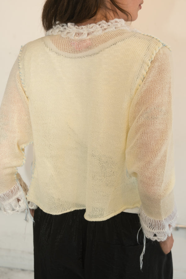 Flower Cardigan (Yellow)