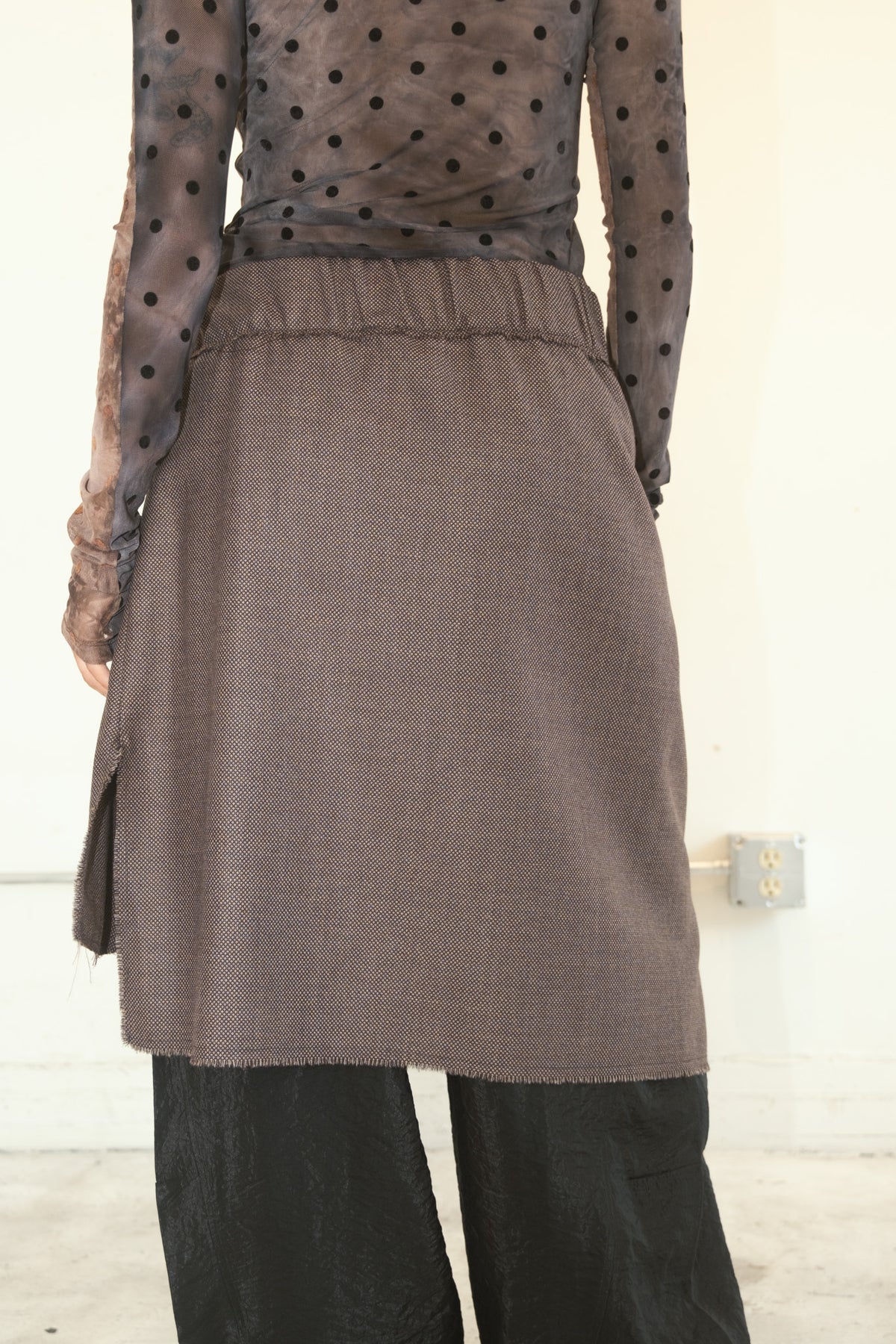 Folides Wool Assymetrical Skirt