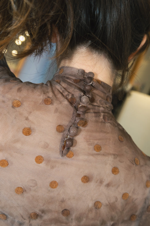Split Turtleneck (Black/Brown)
