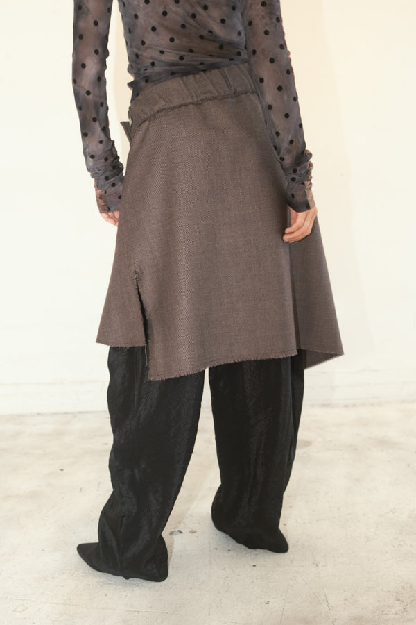 Folides Wool Assymetrical Skirt