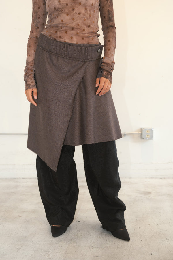 Folides Wool Assymetrical Skirt