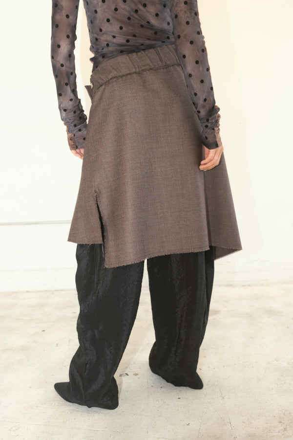 Folides Wool Assymetrical Skirt