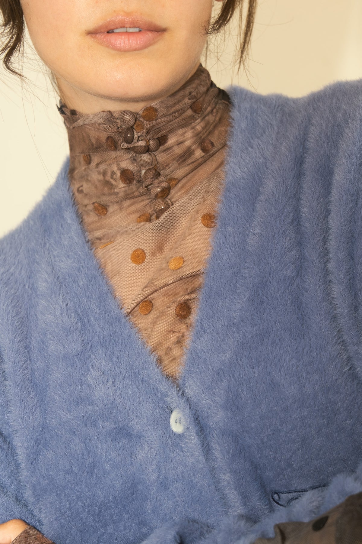 Split Turtleneck (Black/Brown)
