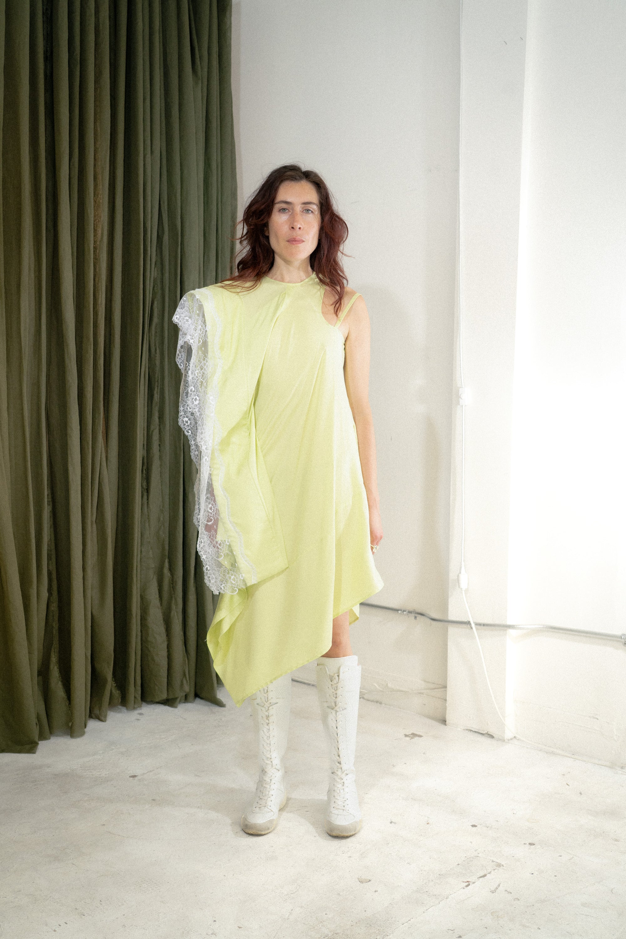 "Lime Gehry" Dress