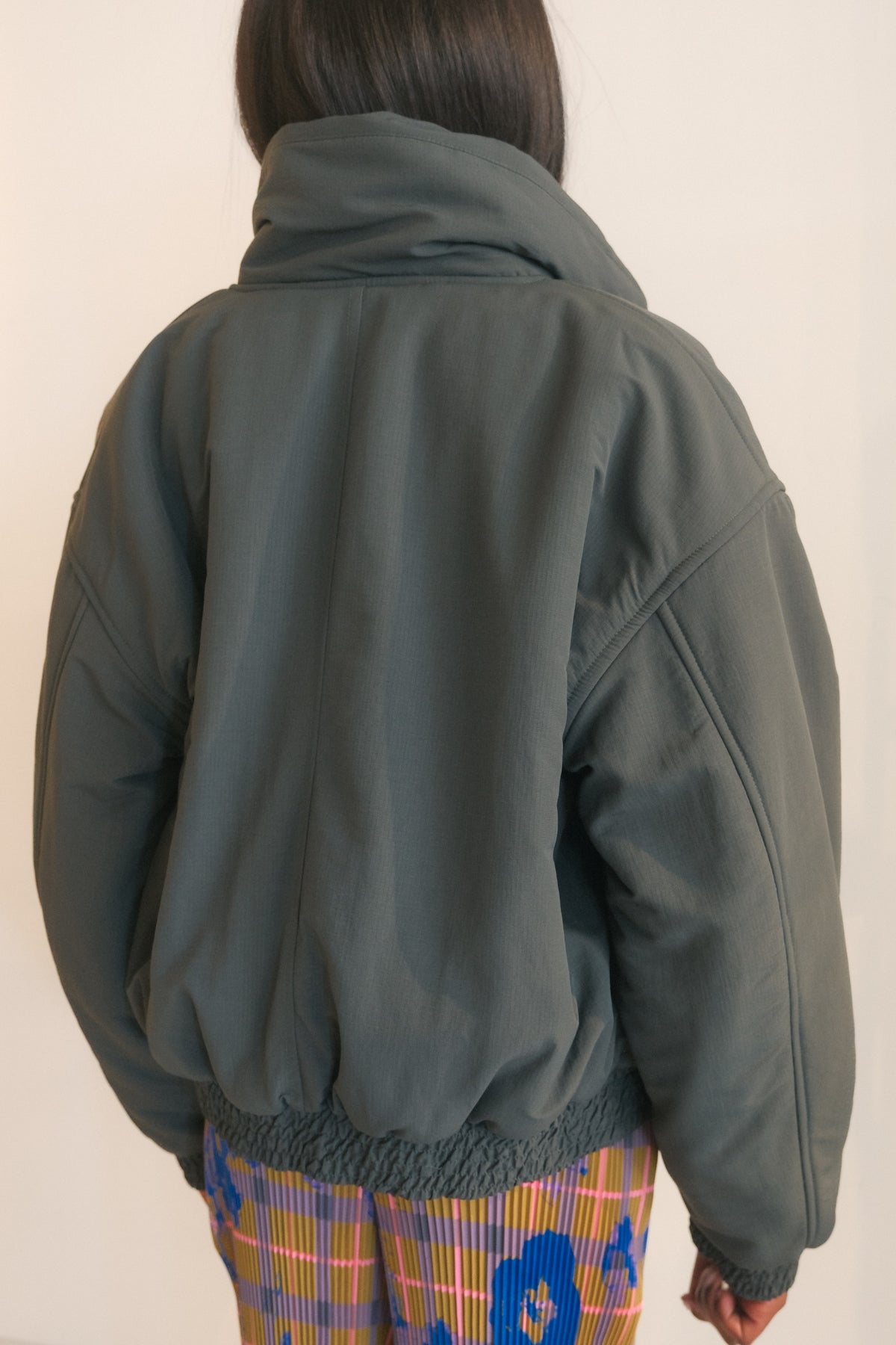 Flag Bomber Jacket (Petrol Blue)
