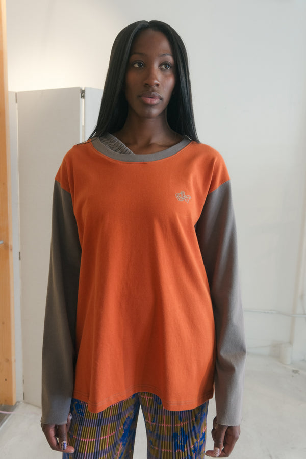 Waistband LS Shirt (Dark Persimmon)