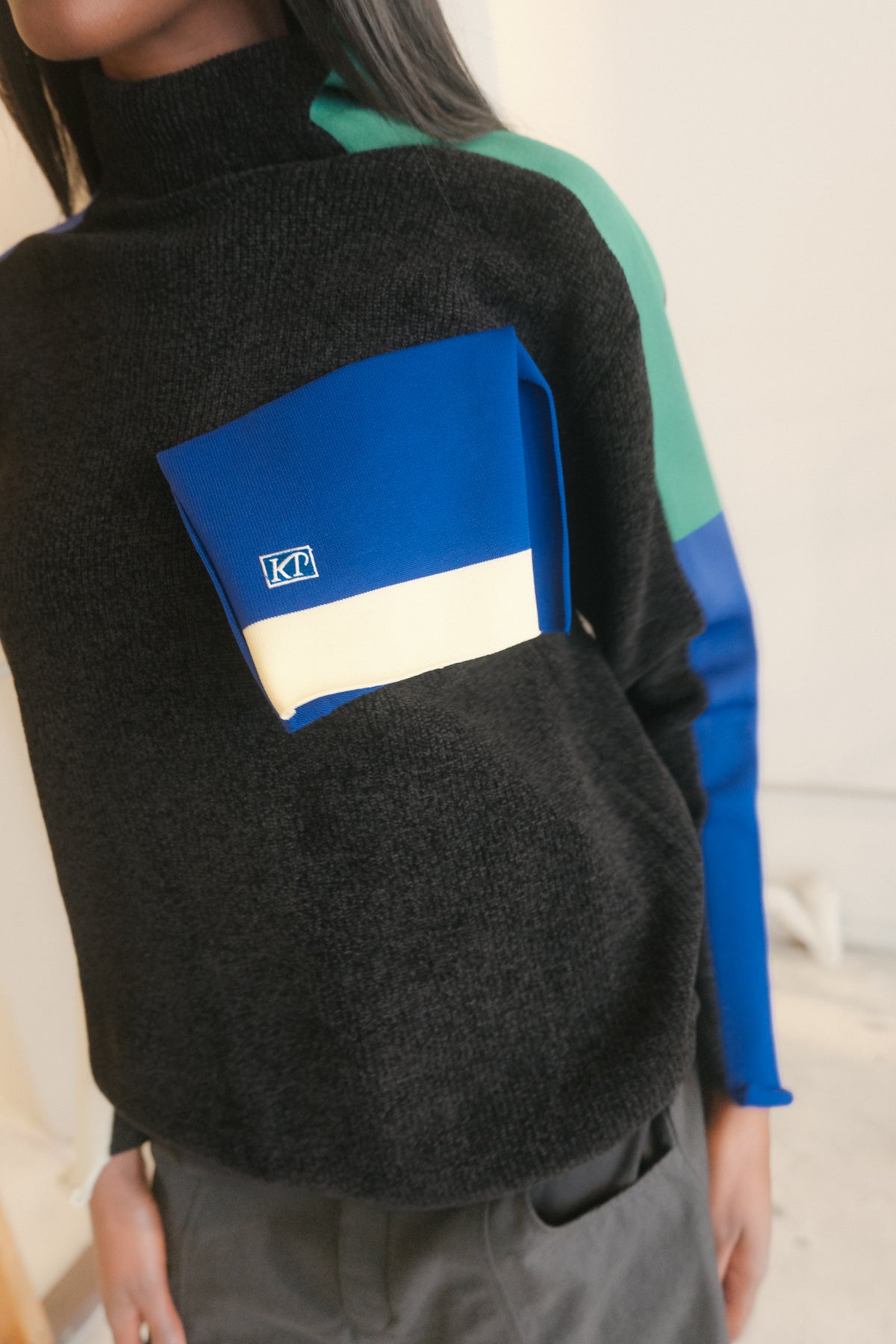 Paneled Knit (Black)
