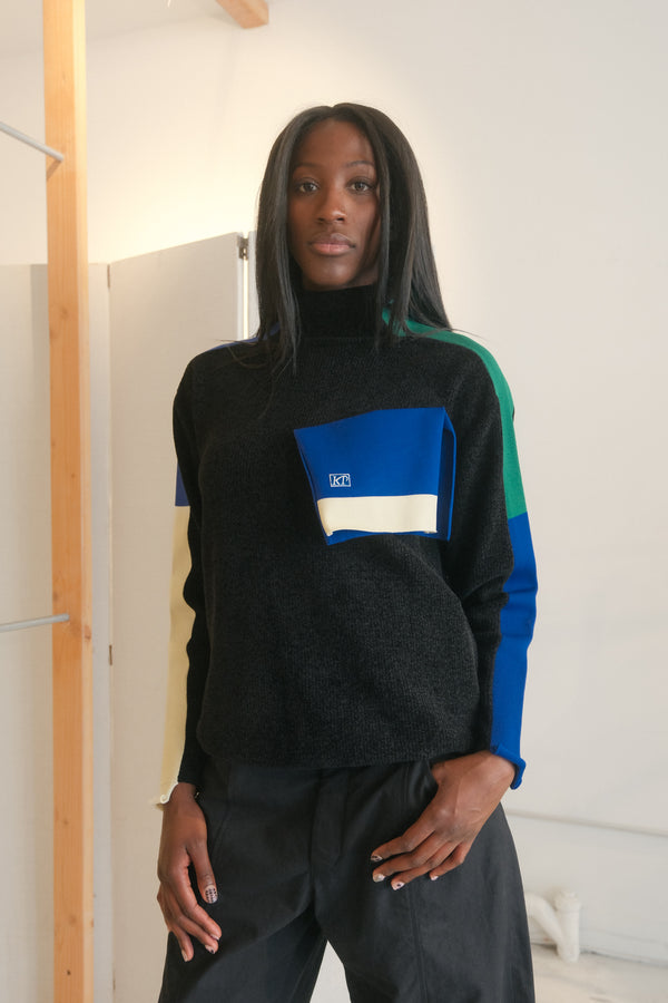 Paneled Knit (Black)