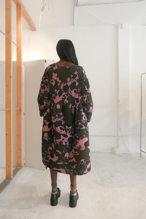 Pax Handpleated Dress in Ingrid