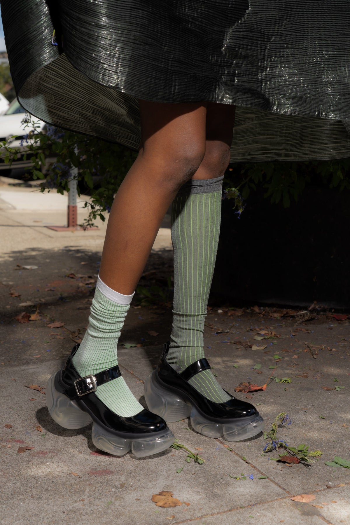 Knee Socks 2-Pack (Mint/Green)