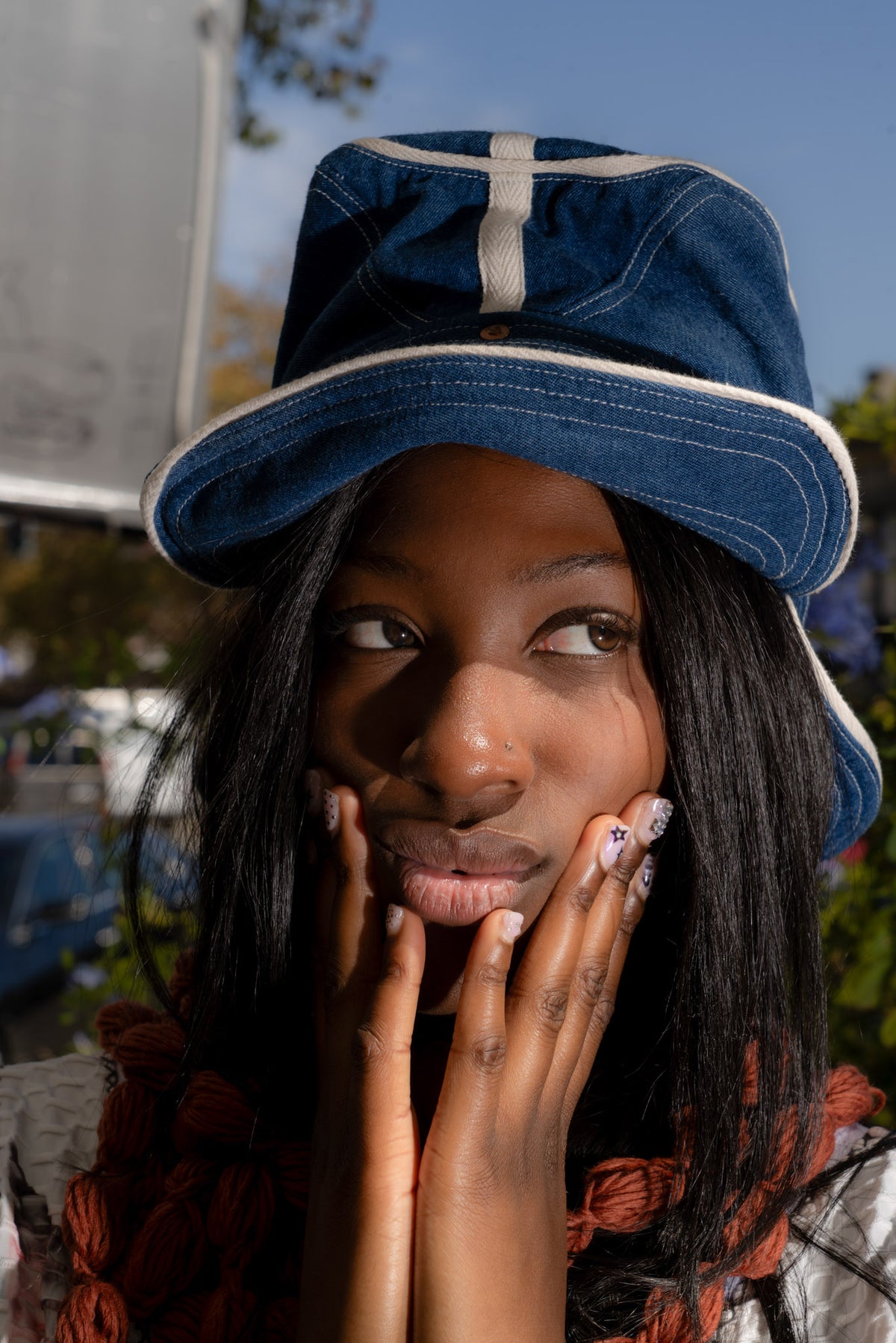 Bucket of Peace Denim Cap