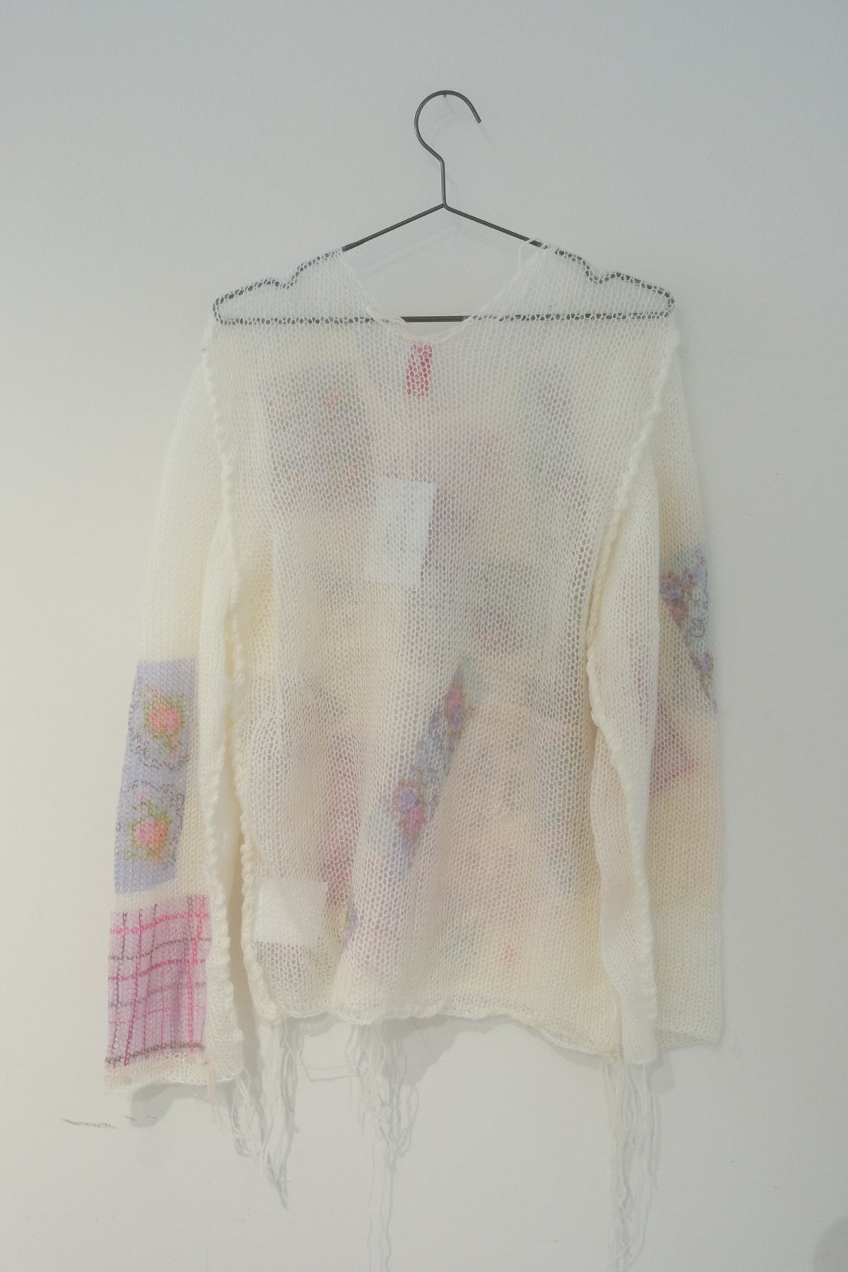 Print Knit Jumper (White/Multi)