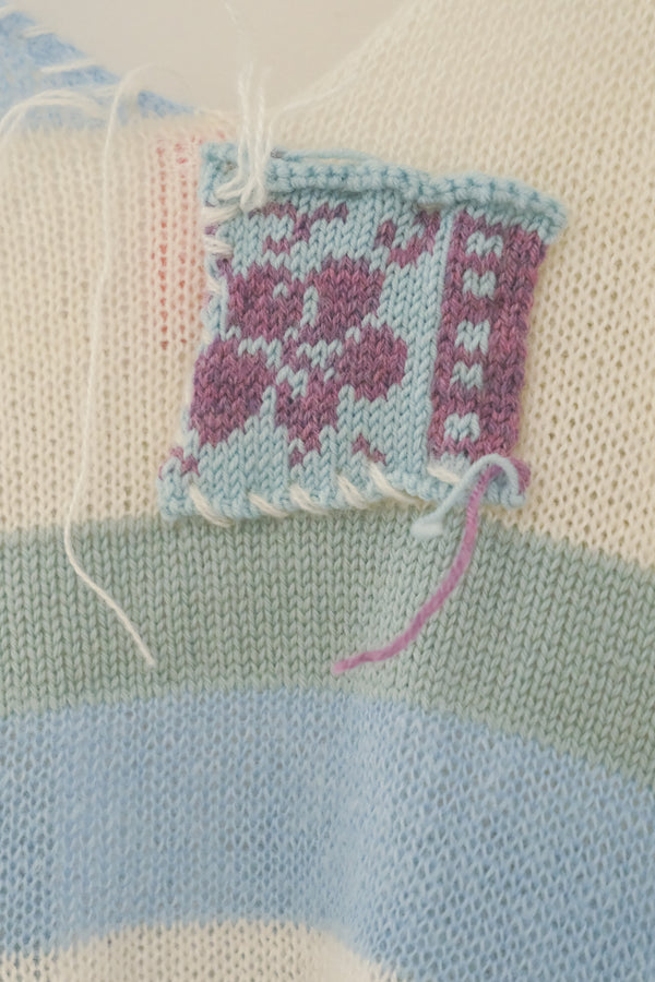 Sky Knit Bustier (Blue)